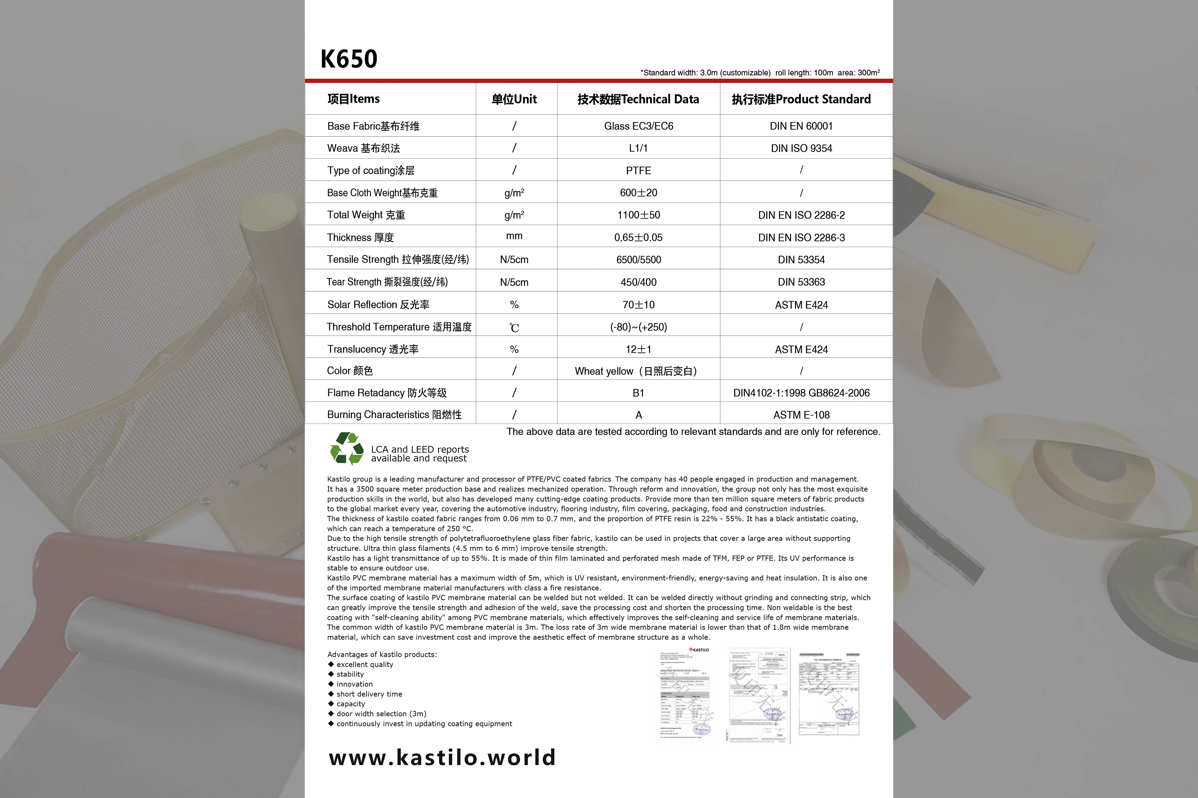 KASTILO-K650